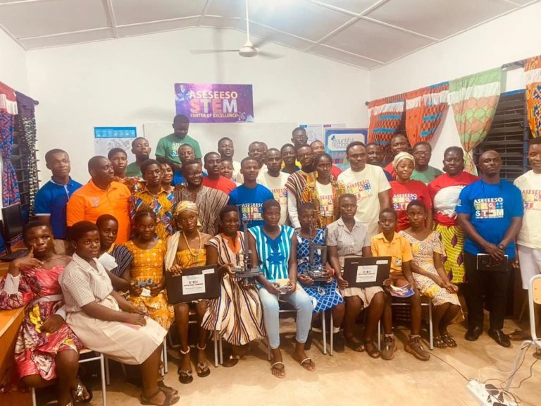The official launch of Asesseeso STEM Center of Excellence in Okere District in the Eastern Region of Ghana.